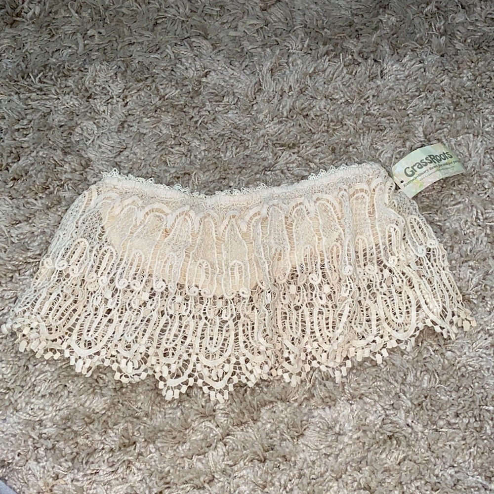 Crochet Bandeau Crop Top